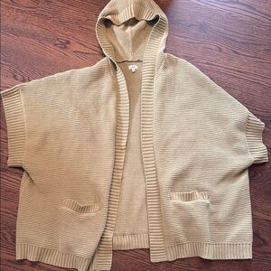 Women’s open poncho sweater